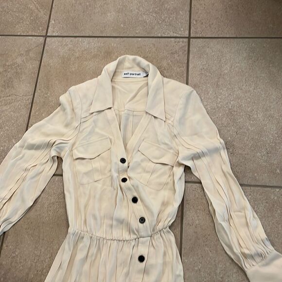 Self Portrait Women Maxi Dress - Size 0 - Asymmetrical Fastening - Picture 4 of 8